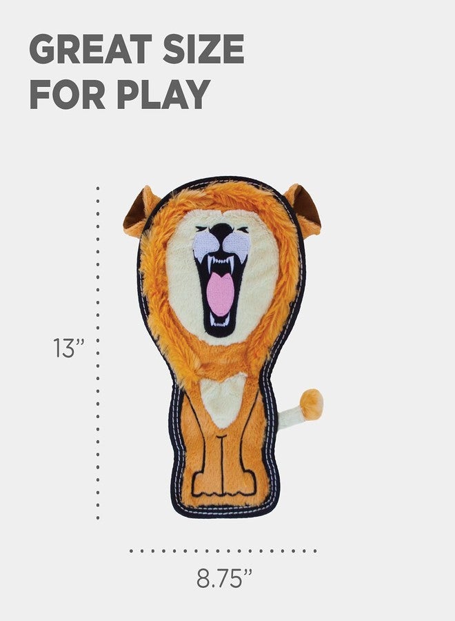 Outward Hound Tough Seamz Lion Plush Dog Toy, Medium - Image 2
